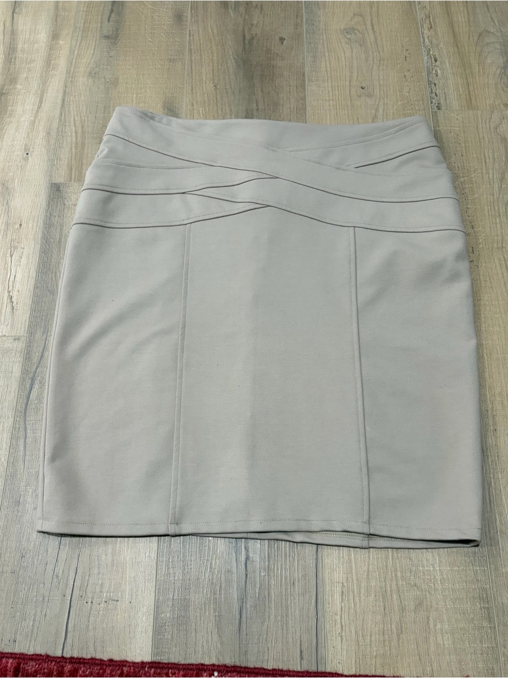 Classic Taupe Pencil Skirt - Women's size 14